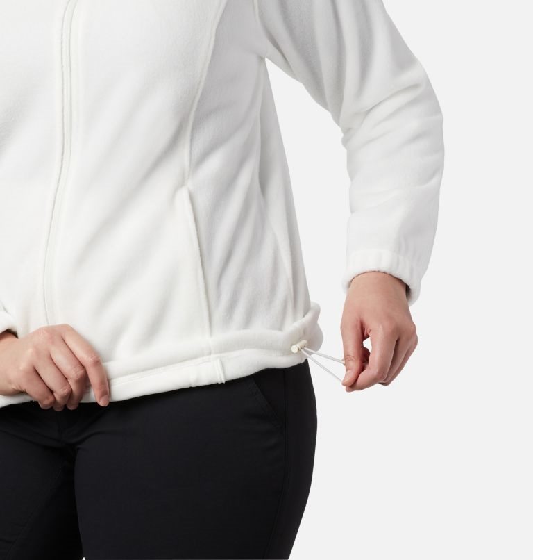 Women's Columbia Benton Springs Full Zip Jackets White | Plus Size CA-OL185